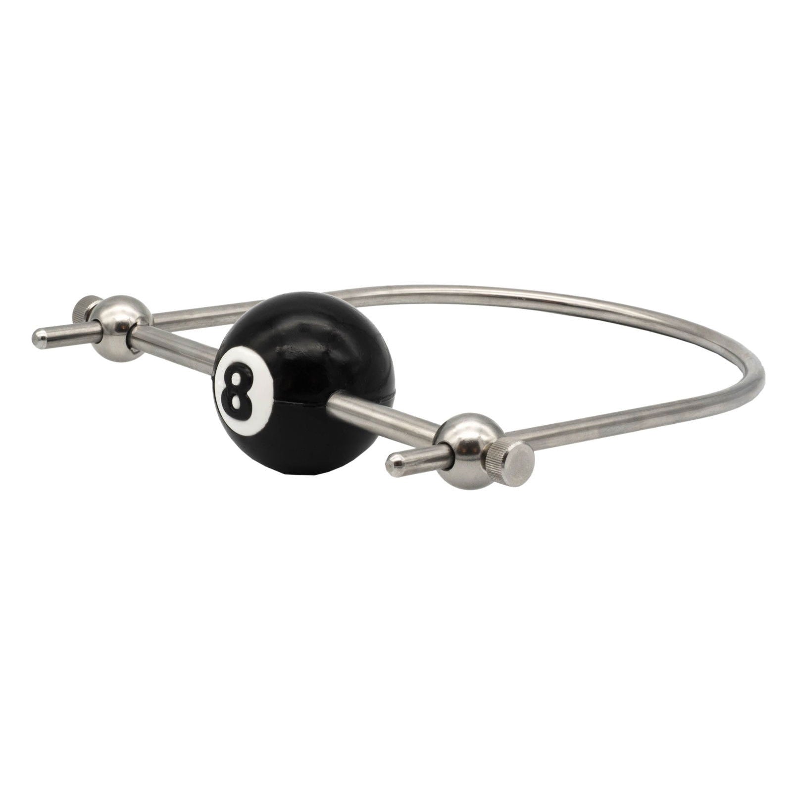 Billard Ball Gag with Steel Bar - silencilicone