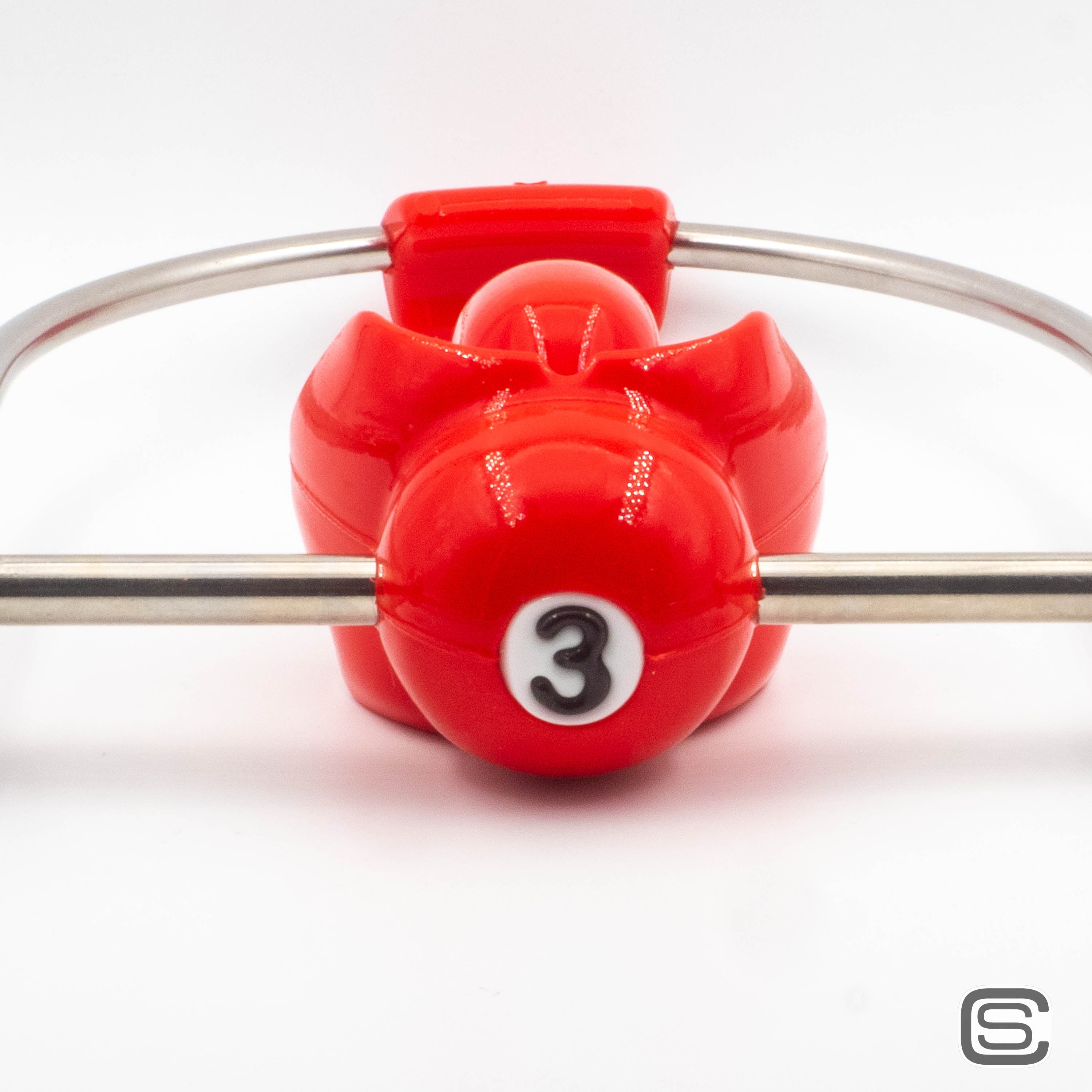 Ultra Restrictive Ball Gag with Steel Bar - Eight Ball