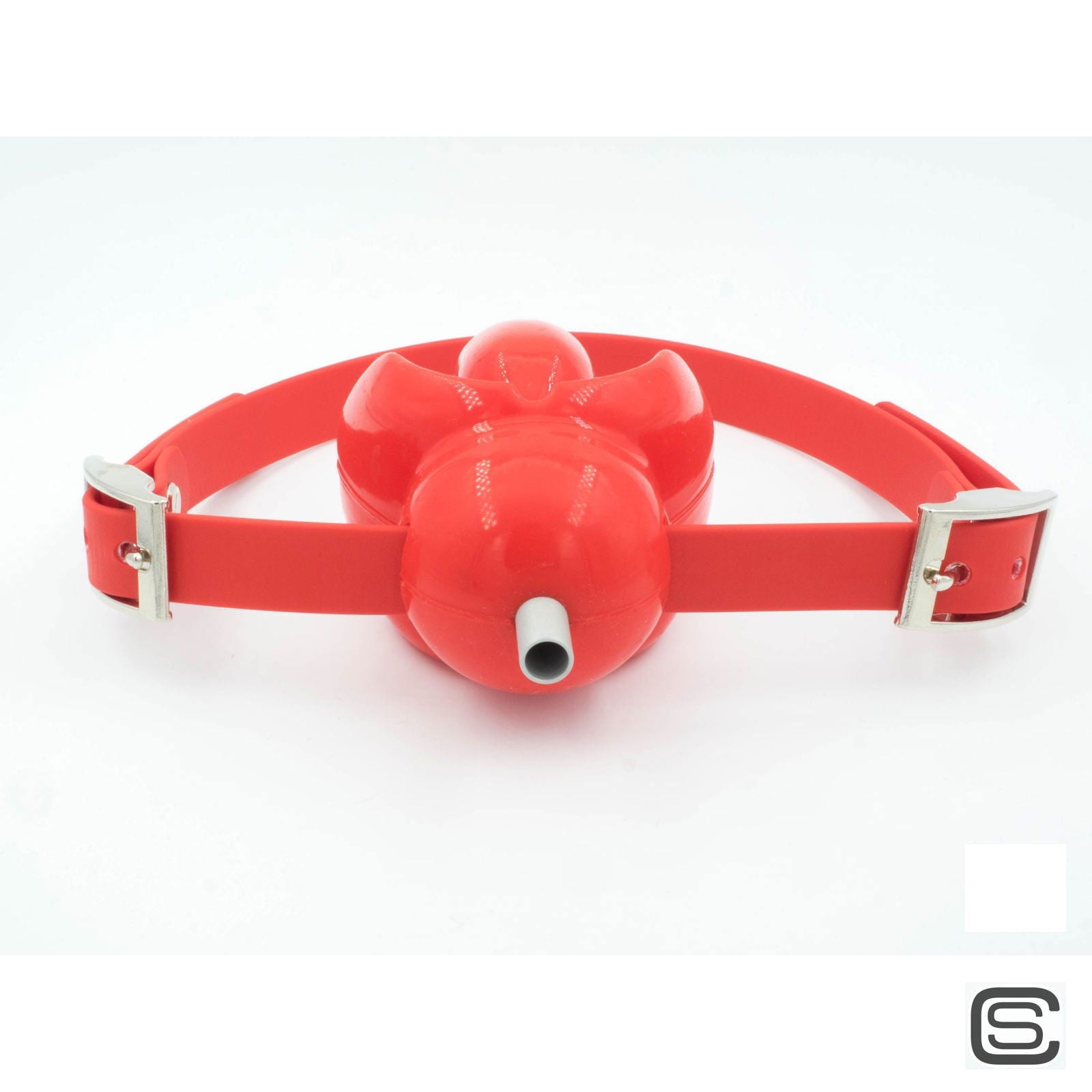 Riemen symetrisch mit zwei Schliesen und Atemloch - silencilicone