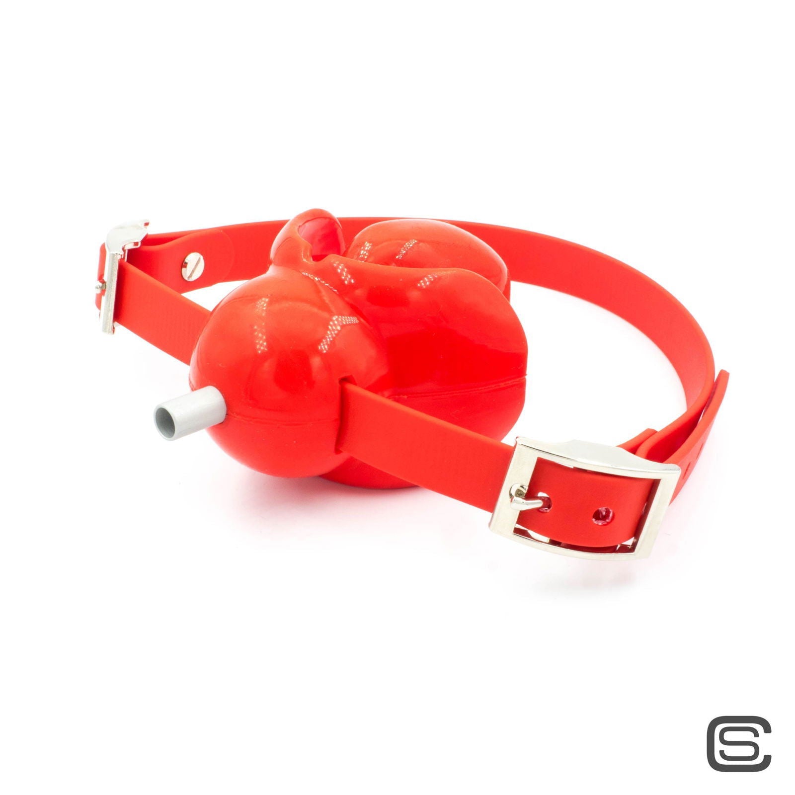 Riemen symetrisch mit zwei Schliesen und Atemloch - silencilicone