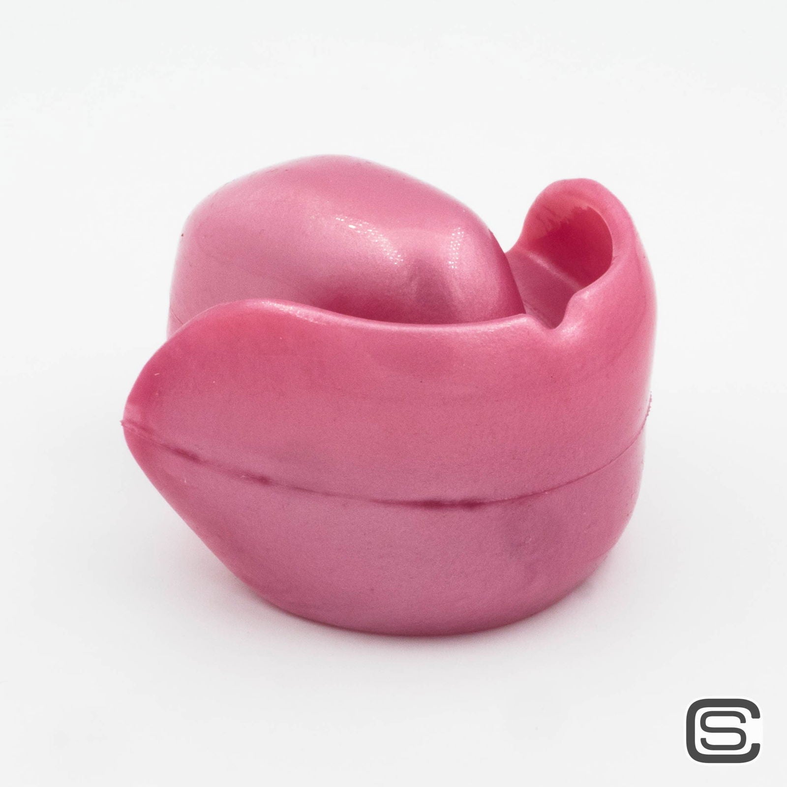 The Big One V1.4 - Silikon Zungenknebel - Light Red met. - silencilicone