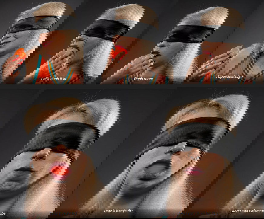 The Big One V1.4 - Silikon Zungenknebel - Light Red met. - silencilicone