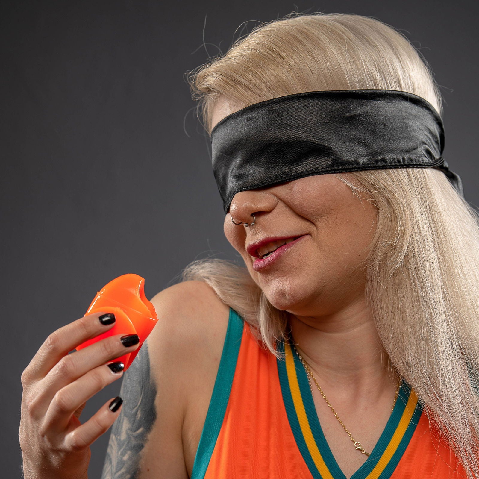 The Big One V1.4 - Silikon Zungenknebel - Neon Orange - silencilicone