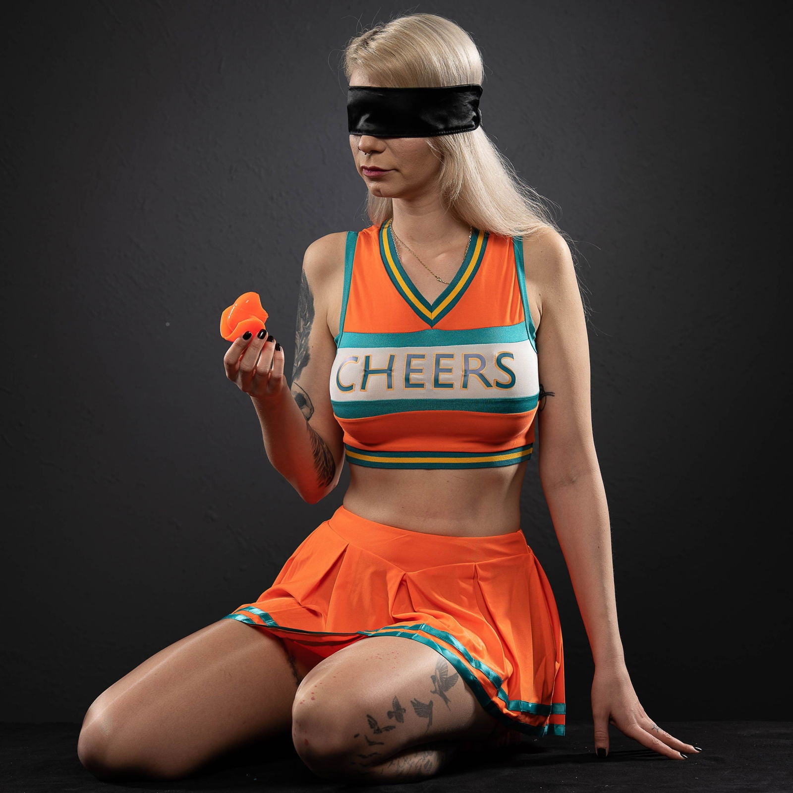 The Big One V1.4 - Silikon Zungenknebel - Neon Orange - silencilicone