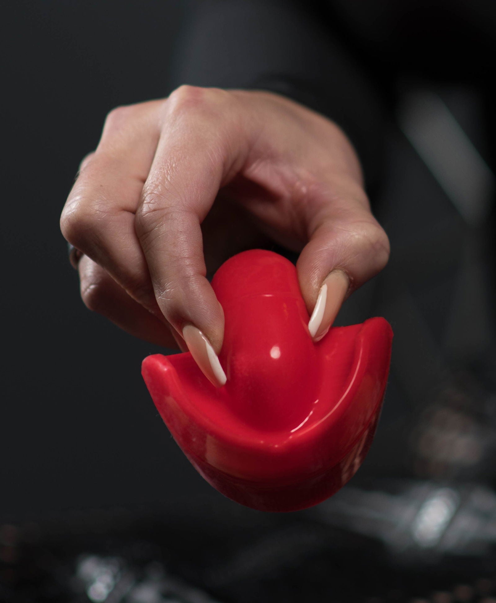 The Big One V1.4 - Silikon Zungenknebel - Rot - silencilicone