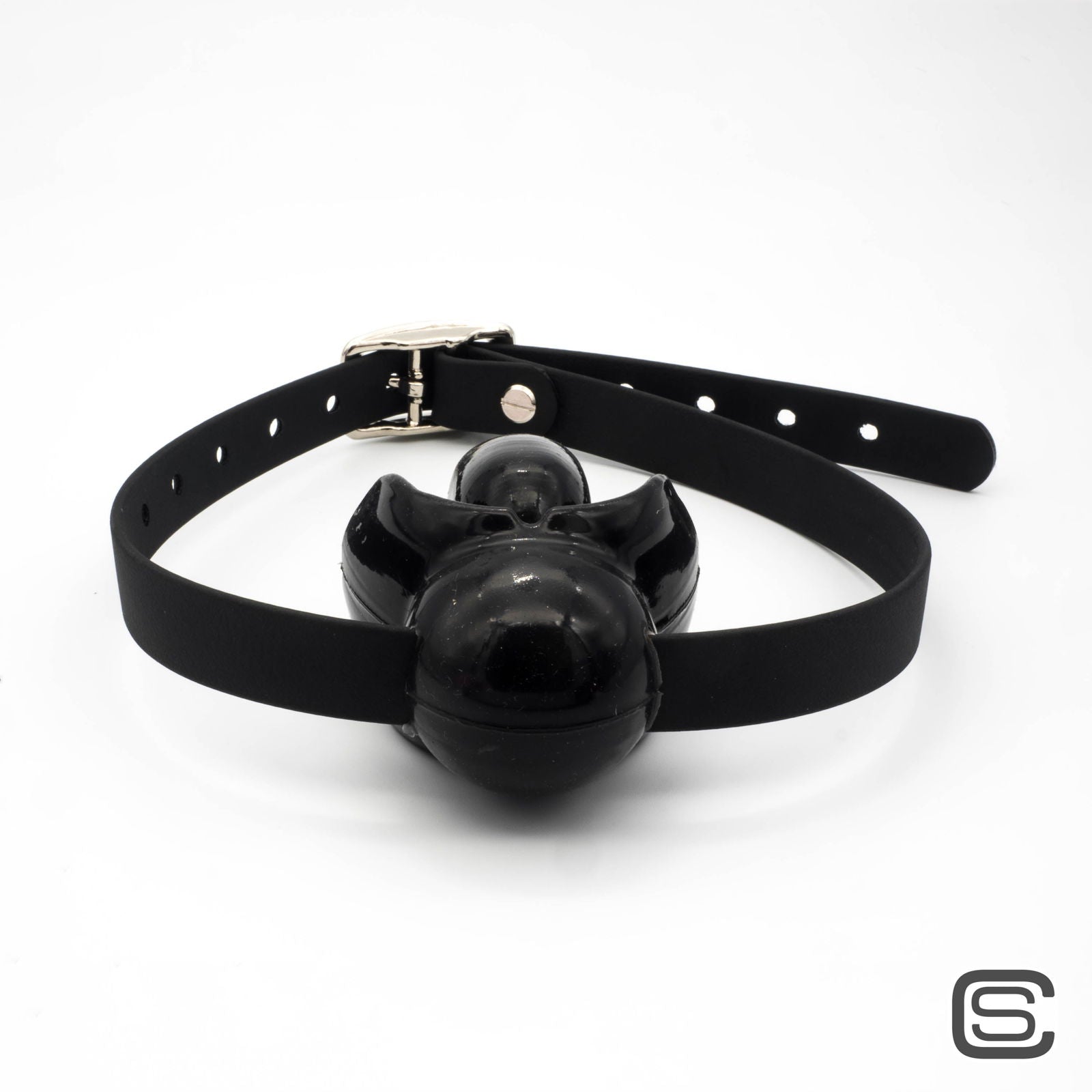 Ultra Restriktiver Ballknebel mit Riemen - silencilicone
