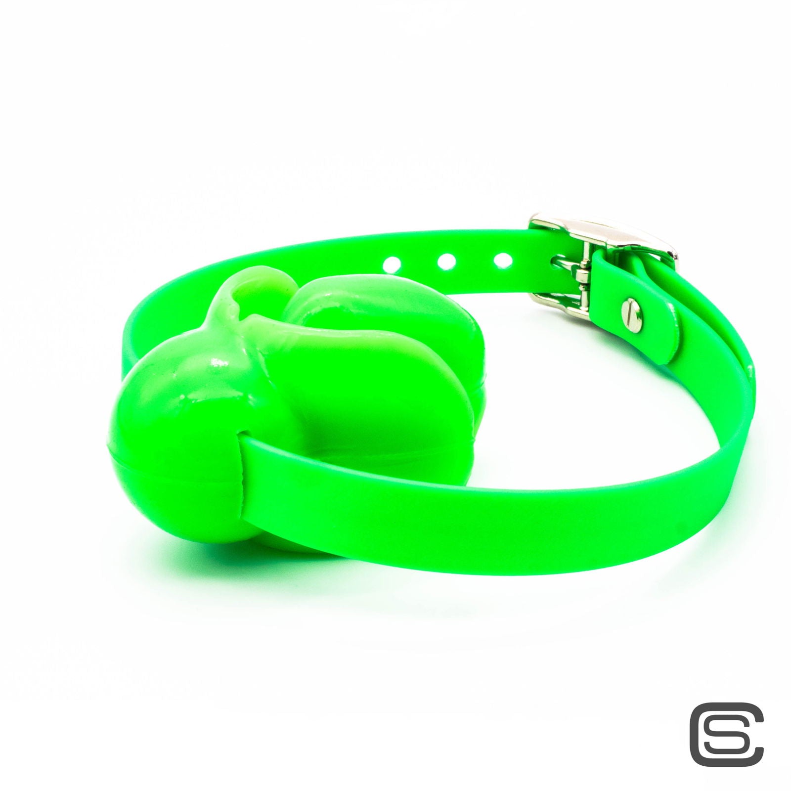 Ultra Restriktiver Ballknebel mit Riemen - silencilicone