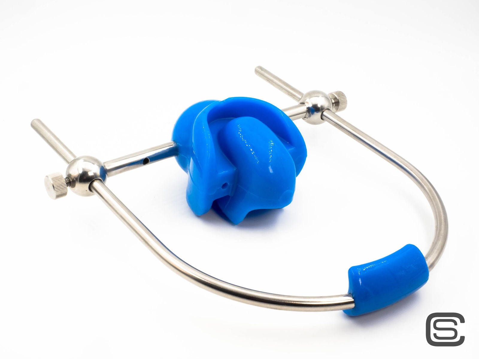 Ultra Restriktiver Ballknebel zum Durchatmen mit Stahlbügel - silencilicone