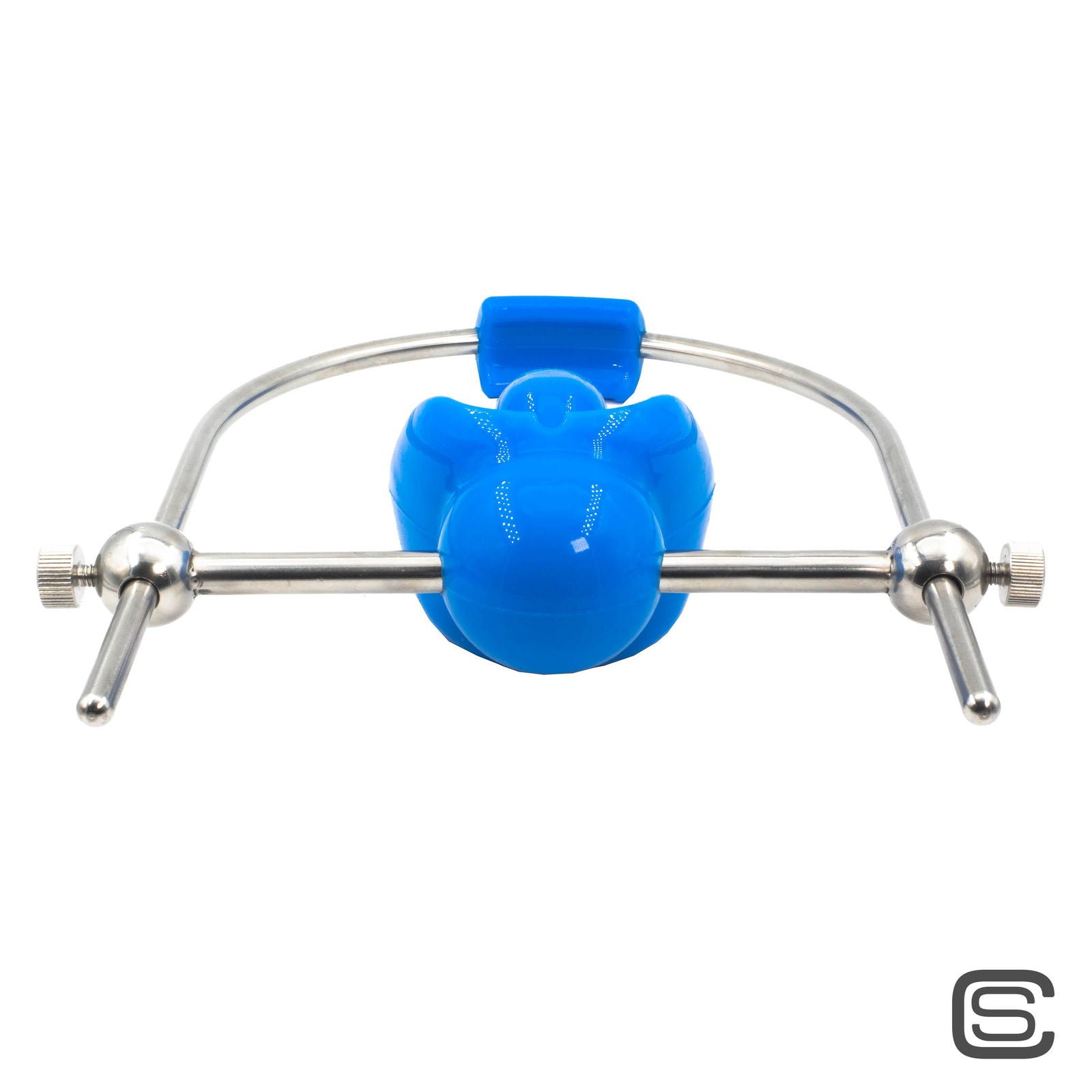 Ultra Restriktiver Ballknebel zum Durchatmen mit Stahlbügel - silencilicone